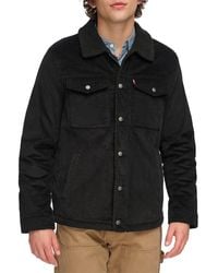 Levi's - Faux Shearling Lined Corduroy Trucker Jacket - Lyst