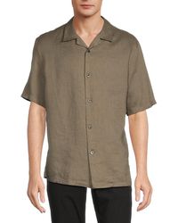 Theory - 'Daze Linen Camp Shirt - Lyst