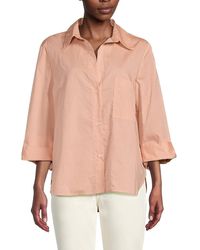 Twp - Solid High Low Shirt - Lyst