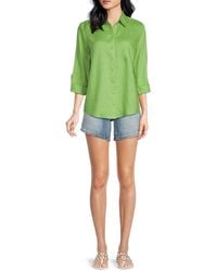 Saks Fifth Avenue - 100% Linen Relaxed-Fit Shirt - Lyst