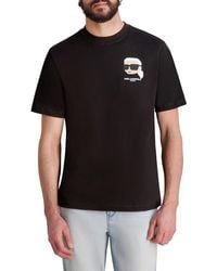 Karl Lagerfeld - Pixelated Karl Graphic Cotton T-Shirt - Lyst