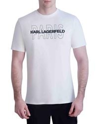 Karl Lagerfeld - 'Logo Graphic Tee - Lyst