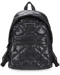 Marc Jacobs Quilted Moto Leather Backpack - Black