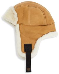 UGG Shearling Trapper Hat - Brown