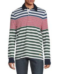 Brooks Brothers - Long Sleeve Striped Ruby Polo - Lyst