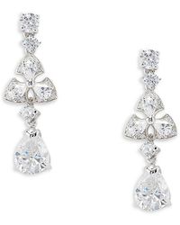 Lafonn - Platinum Plated Sterling & 5.82 Tcw Simulated Diamond Drop Earrings - Lyst