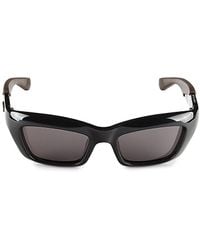 Bottega Veneta - 51mm Rectangle Sunglasses - Lyst