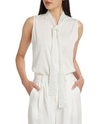 Kobi Halperin - Evelyn Silk-blend Sleeveless Blouse - Lyst