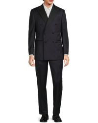Saks Fifth Avenue - Saks Fifth Avenue Classic Fit Double Breasted Wool Suit - Lyst