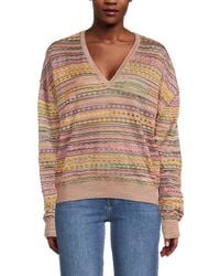 Missoni - Knit Dropped Shoulder Sweater - Lyst