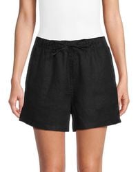 Saks Fifth Avenue - 100% Linen Drawstring Shorts - Lyst
