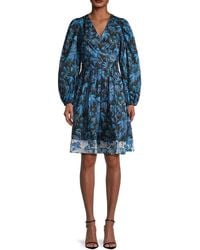 Kobi Halperin - Harmony Floral Cotton Tie-Waist Minidress - Lyst