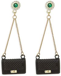 Eye Candy LA - Luxe Ella 18k Goldplated & Cubic Zirconia Drop Earrings - Lyst