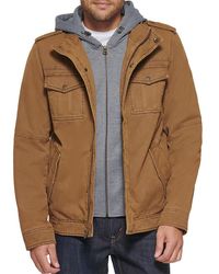 Levi's - Faux Shearling Lined Bib Utility Jacket - Lyst