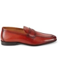 Saks Fifth Avenue - Toby Leather Penny Loafers - Lyst