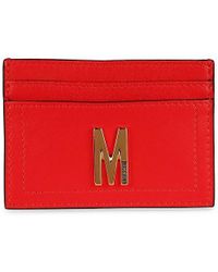 Moschino - Logo Leather Card Case - Lyst