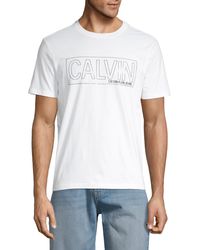 Calvin Klein Logo Cotton Tee - White