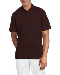 Vince - Solid Short Sleeve Polo - Lyst