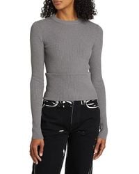 Proenza Schouler - Alysaa Rib-Knit Convertible Sweater - Lyst