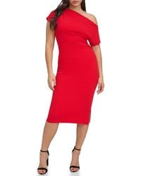 Siena Jewelry - One-Shoulder Crepe Scuba Dress - Lyst