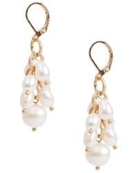 Saachi - Goldtone & 7-9Mm Freshwater Pearl Dangle Earrings - Lyst