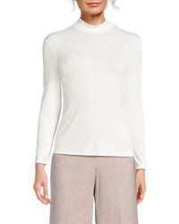 Theory - Mock Turtleneck Top - Lyst