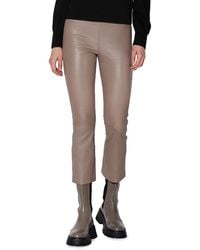 Walter Baker - Lori Stretch Leather Cropped Pants - Lyst
