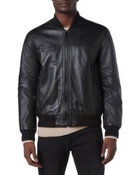 Andrew Marc - Summit Leather Bomber Jacket - Lyst