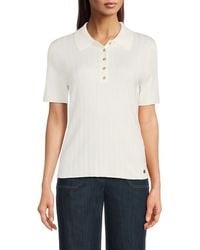 Tommy Hilfiger - Ribbed Polo Shirt - Lyst