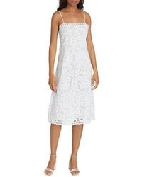 Sea - Lovina Embroidered Cotton Midi-Dress - Lyst