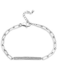 Effy - Sterling & 0.24 Tcw Diamond Bracelet - Lyst