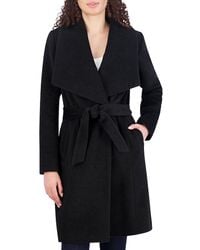 Cole Haan - Alpaca Wool-Blend Wrap Coat - Lyst