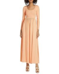 Zimmermann - Natura Metallic Scoopneck Maxi Dress - Lyst