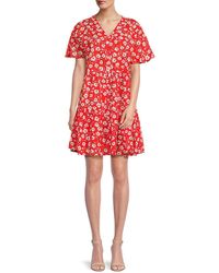 BOSS - Dango Floral Mini Dress - Lyst