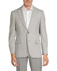Saks Fifth Avenue - Herringbone Notch Lapel Regular-Fit Blazer - Lyst