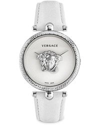 Versace - Palazzo Empire 39Mm Stainless Steel & Leather Strap Watch - Lyst