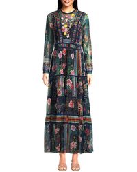Johnny Was - Dayana Embroidered Floral Maxi Dress - Lyst