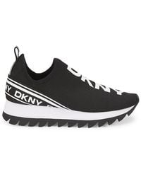 DKNY - Abbi Logo Low-Top Slip-On Sneakers - Lyst