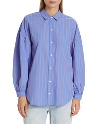 Rails - Janae Oversized Striped Shirt - Lyst