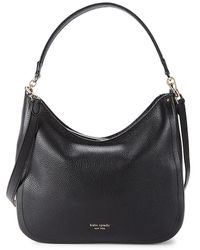 Kate Spade Leather Hobo Bag - Black