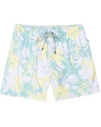 Vintage Summer - Floral Print 4-Way Stretch Volley Swim Shorts - Lyst