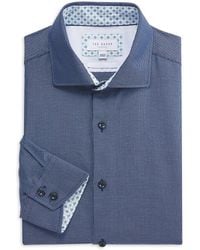 Ted Baker - Printed Cotton Slim-fit Dress Shirt - Lyst