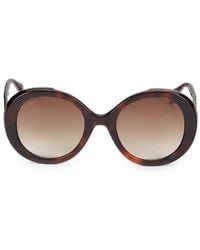 Max Mara - 54Mm Oversized Gradient Round Sunglasses - Lyst