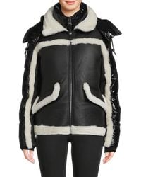 Pajar - 3-in-1 Shearling Mixed Media Puffer Jacket - Lyst
