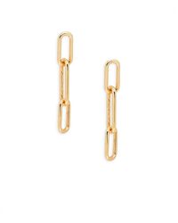 Saks Fifth Avenue - Saks Fifth Avenue 14k Paperclip Chain Drop Earrings - Lyst