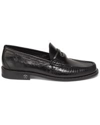 Roberto Cavalli - Leather Penny Loafers - Lyst