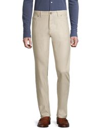 Isaia Five-pocket Wool Trousers - Natural