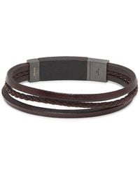 Tateossian - Rhodium-Plated Sterling Madera Multi-Strand Bracelet - Lyst