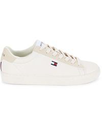 Tommy Hilfiger - Faux Leather Low Top Sneakers - Lyst