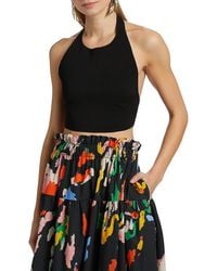 A.L.C. - A. L.C. Rory Halterneck Crop Top - Lyst